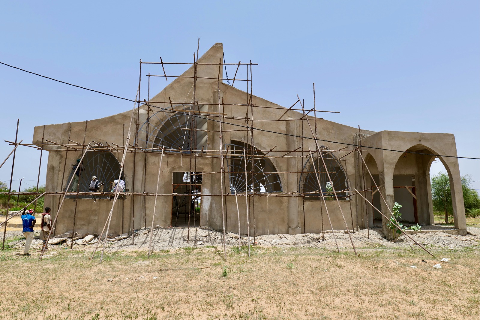 Church building under construction